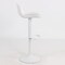 Amerihome Adjustable Height Solid Color Monochromatic Bar Stool Set, White, PR BS199WSET - alternate 3